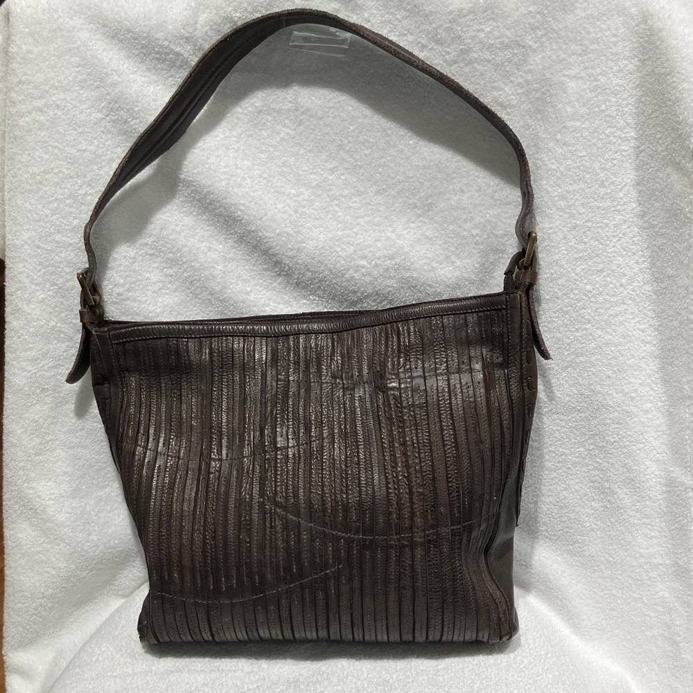 Amsterdam Heritage Cognac Brown Leather Hobo Style Shoulder Bag